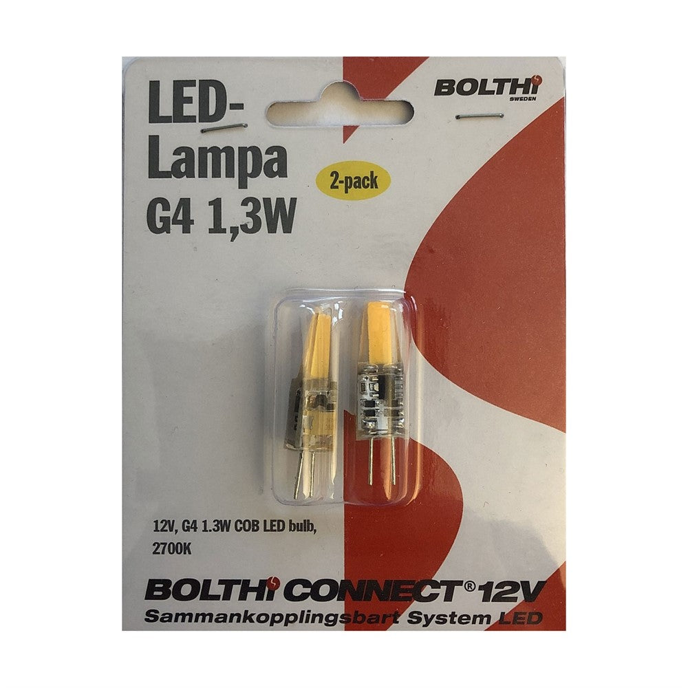 Bolthi - LED lampa G4 1,3W 2-set 2700K