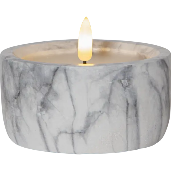 Star Trading - LED Blockljus Flamme Marble