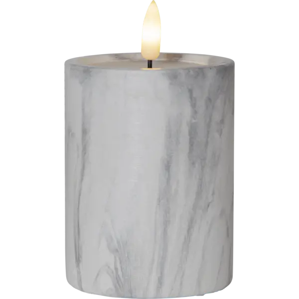 Star Trading - LED Blockljus Flamme Marble 12,5cm