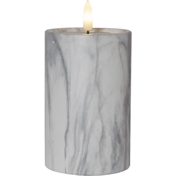 Star Trading - LED Blockljus Flamme Marble 15cm