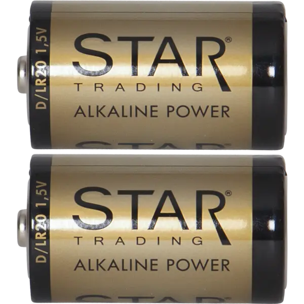 Star Trading - Batteri 2-pack D 1,5V Power Alkaline