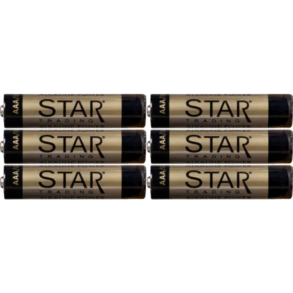 Star Trading - Batteri 6-pack AAA 1,5V Power Alkaline