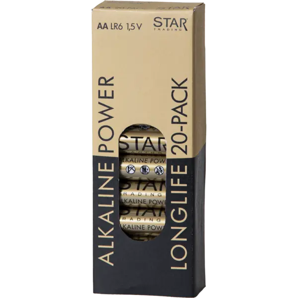 Star Trading - Batteri 20-pack AA 1,5V Power Alkaline