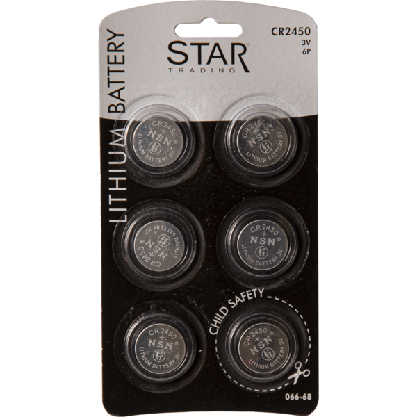 Star Trading - Batteri 6-pack CR2450