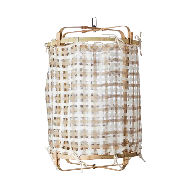 Affari of Sweden - SHADE SIV Tyg till lampstomme S, Beige/Vit