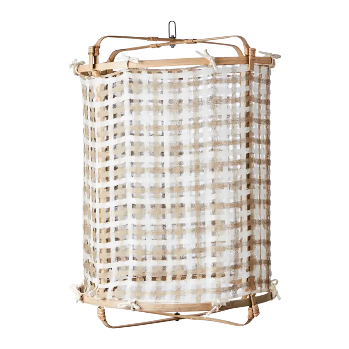 Affari of Sweden - SHADE SIV Tyg till lampstomme L, Beige/Vit