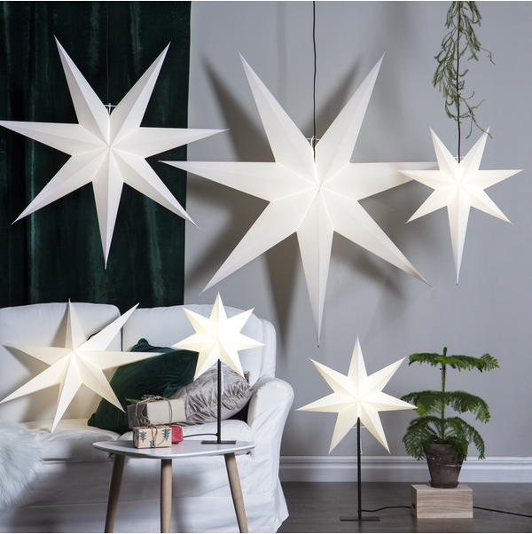 Star Trading - Pappersstjärna Frozen 70cm Vit