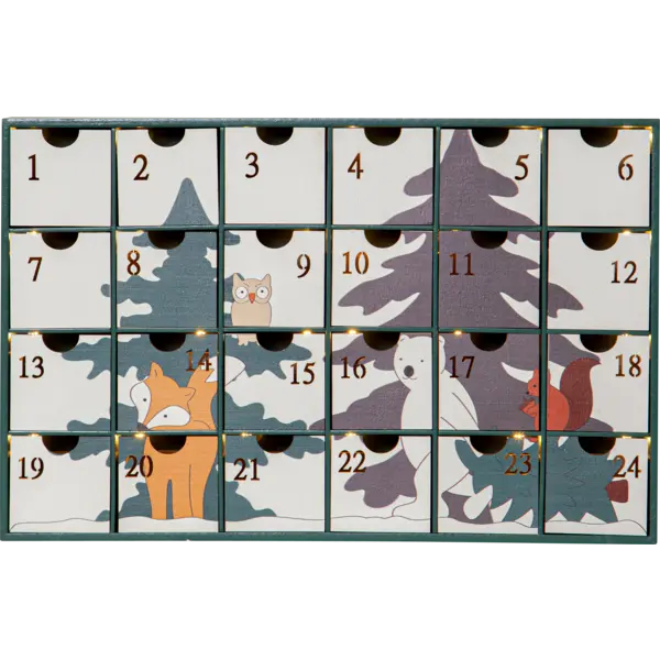 Star Trading - Bordsdekoration Forest Friends Multi Kalender