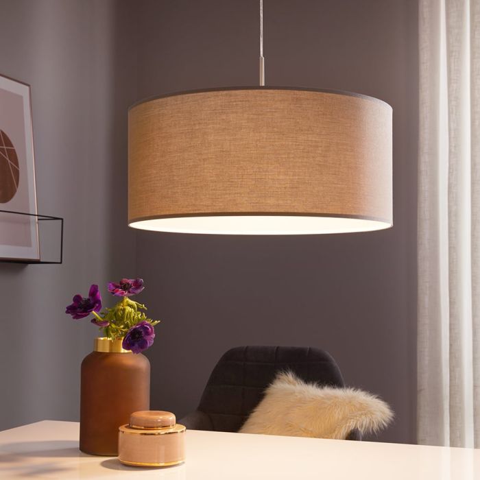 Eglo - Pasteri Taklampa 53cm Taupe/Vit