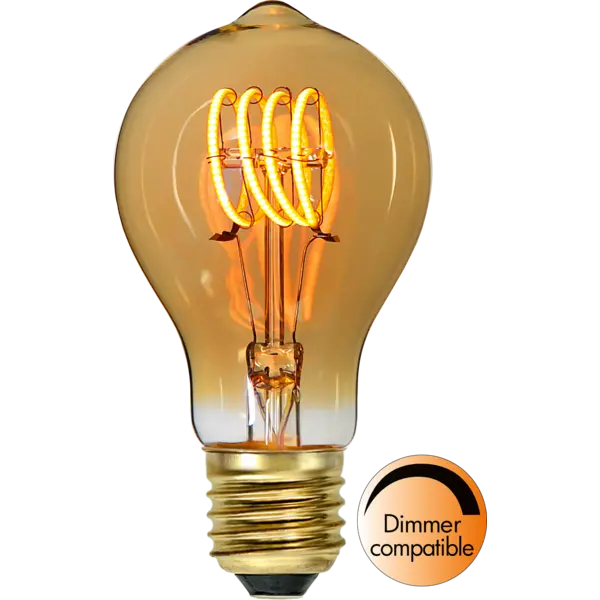 Star Trading - LED-lampa E27 TA60 Decoled Spiral Amber