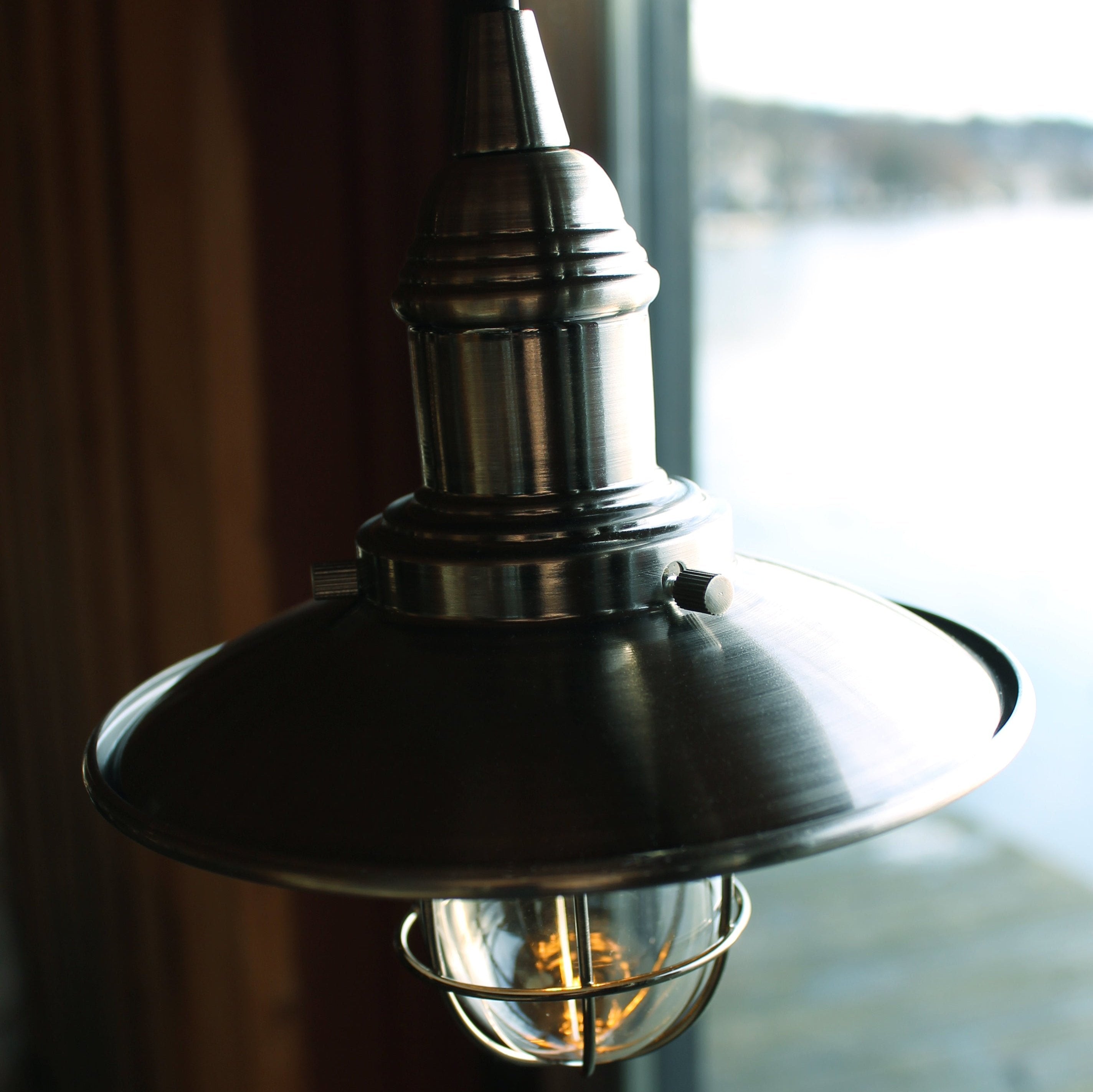 Oriva - Fönsterlampa Skeppar Svart Nickel