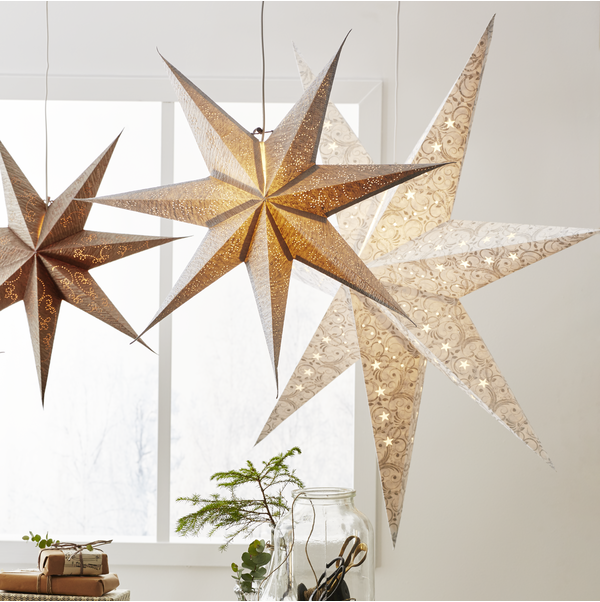 Star Trading - Pappersstjärna Decorus 63cm Vit