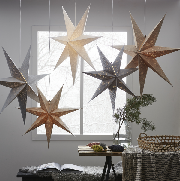 Star Trading - Pappersstjärna Decorus 63cm Guld