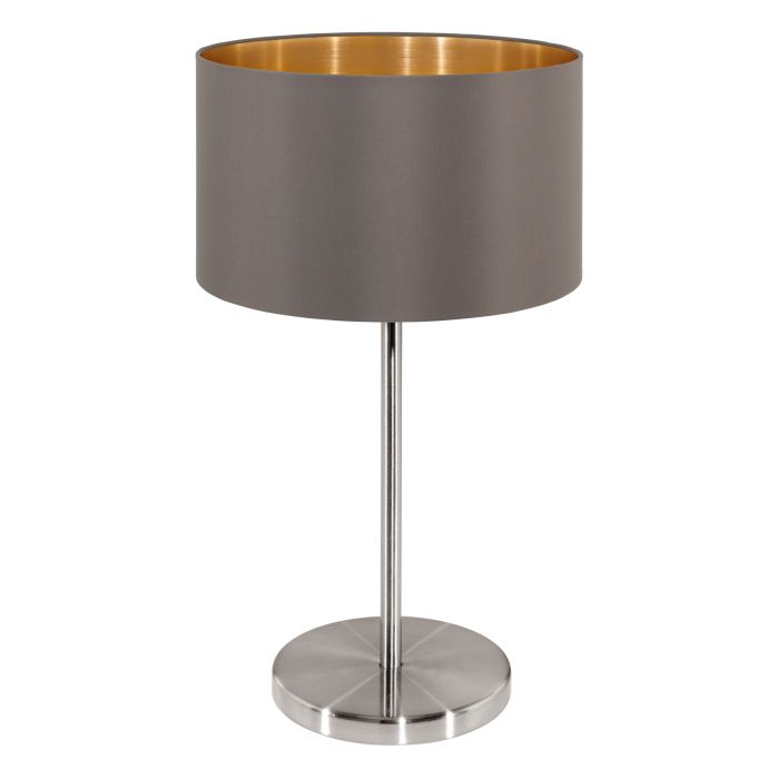 Eglo - Maserol Bordslampa Cappuccino/Silver