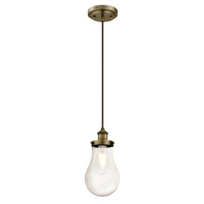 Westinghouse - One-Light Taklampa Antik Mässing/Glas