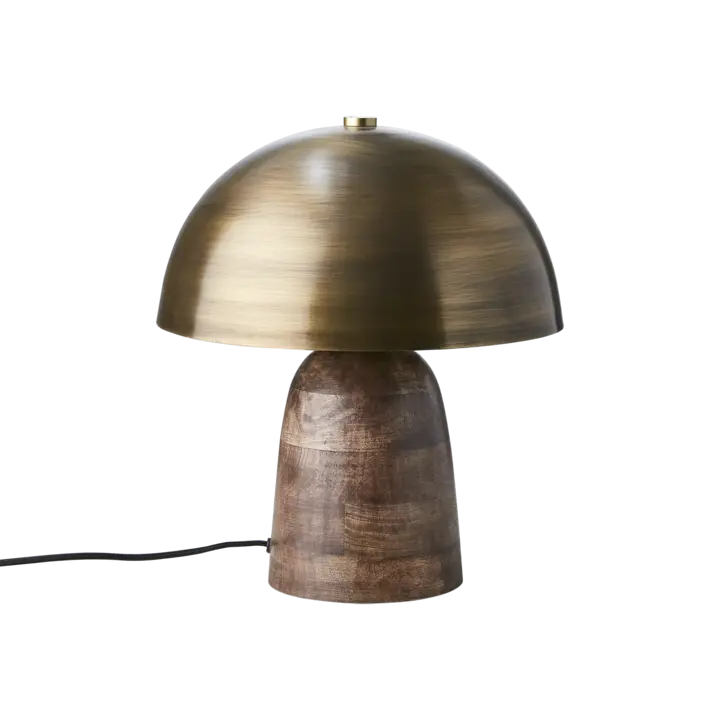 Affari of Sweden - FUNGI Bordslampa/Limited Edition M, Mässingsfärgad/brun