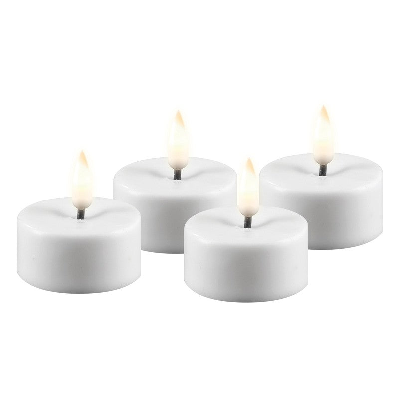 DeluxeHomeart - Real Flame LED Värmeljus 4-pack Vit