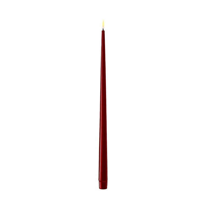 DeluxeHomeart - Real Flame Shiny Bordsljus LED 2-pack 38 cm Bourgogne Red