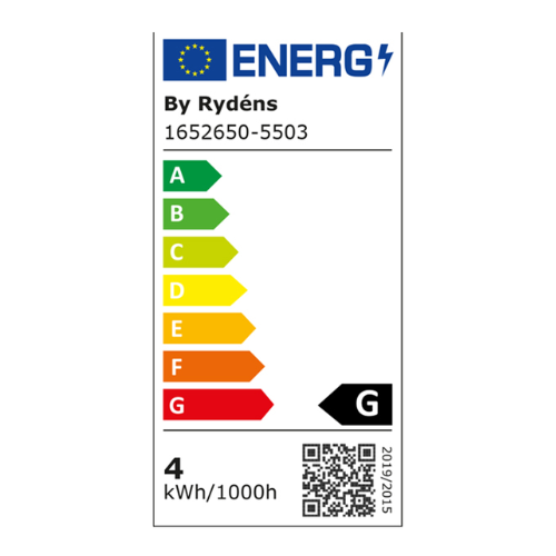 By Rydéns - Filament Dekorationslampa LED Dimbar E27 4W Ø60mm Amber